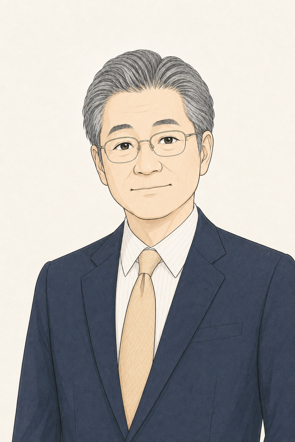 渥美利之弁護士のイラスト